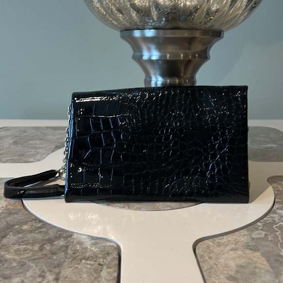 GUESS Black Pleather Clutch - Picture 2 of 3